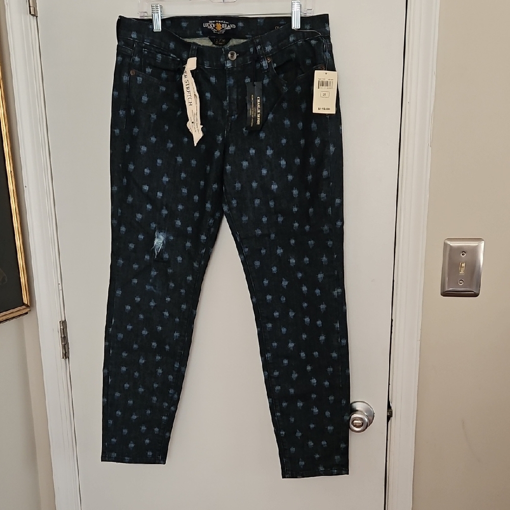 NWT Lucky Brand Charlie Skinny Super Stretch Jeans Size 12